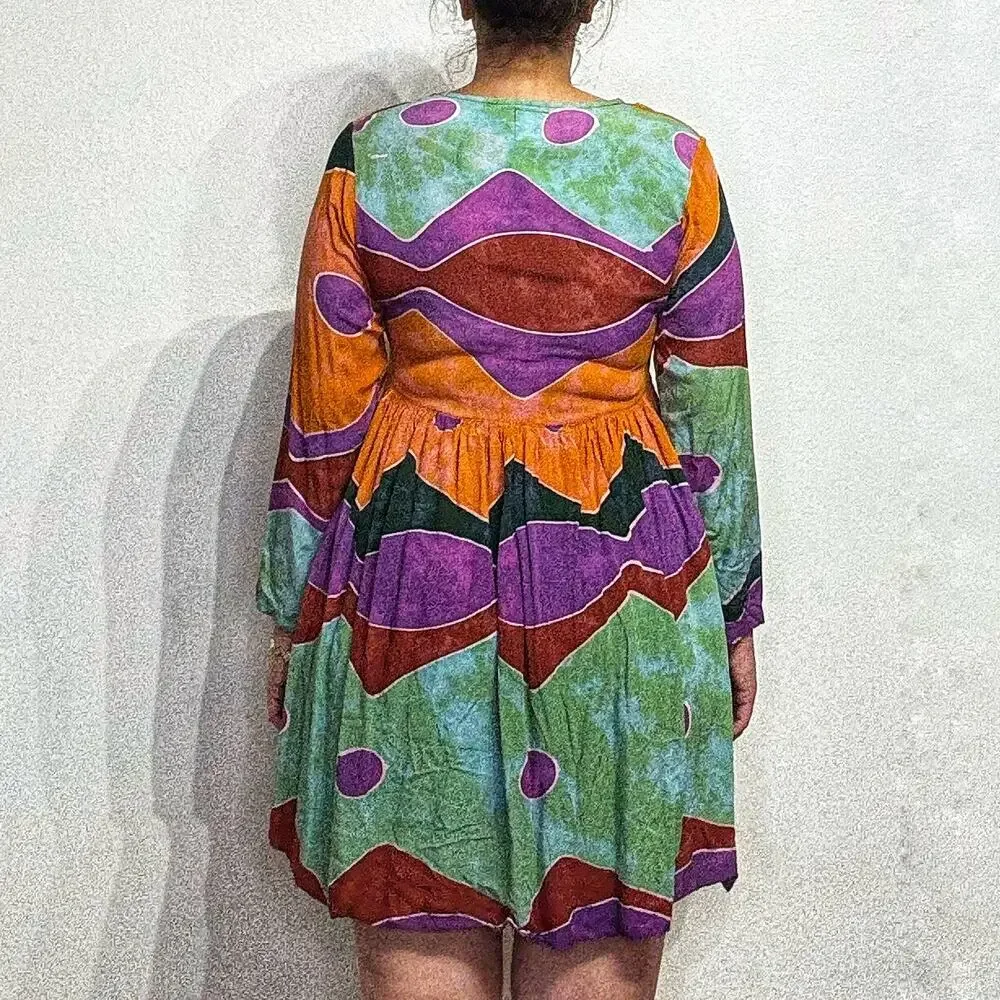 Endeavor Trading Vintage Mini Dress Sz S - Picture 11 of 13